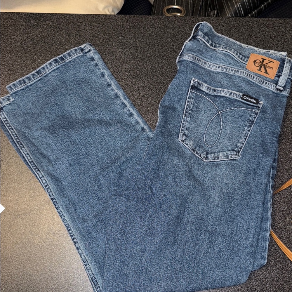 Calvin Klein Women's Boyfriend Jeans in Blue